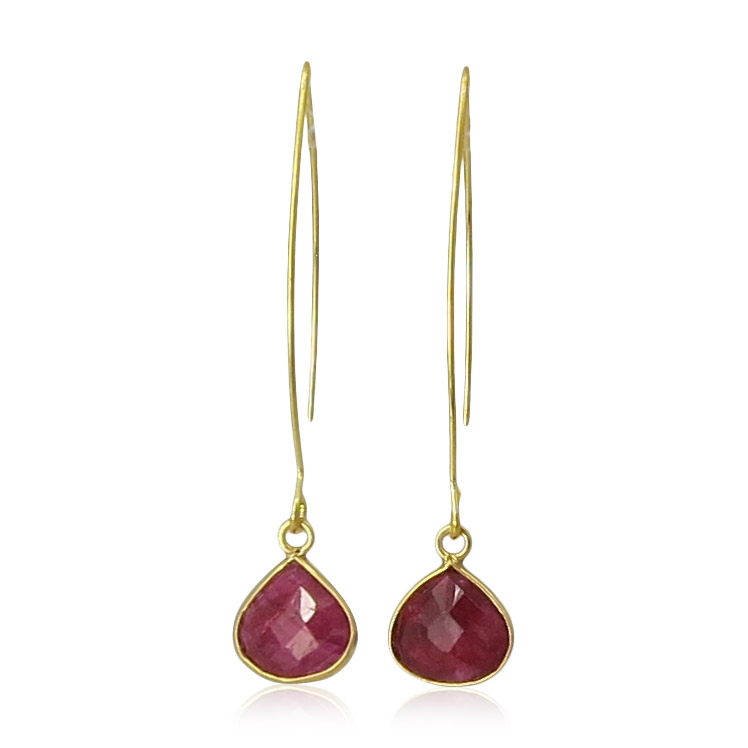 La Lacey 103 - Ruby Earrings Hook