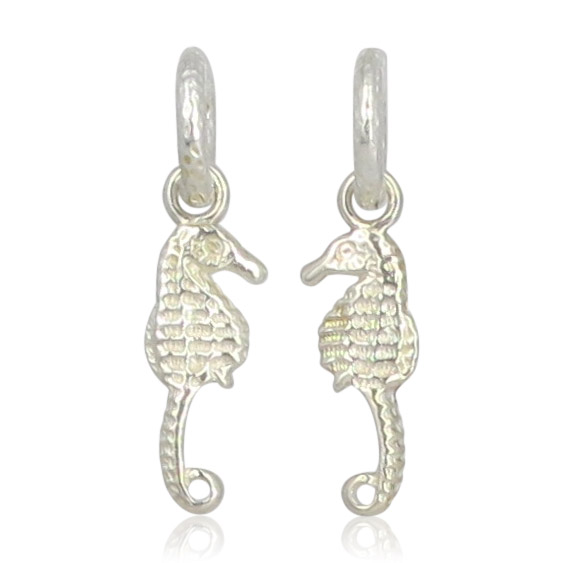 Pink Sand Jewelry - Hoops Seahorse Silver
