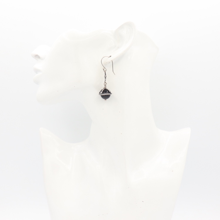 Gem Kingdom - Earrings Onyx E19A16B model b