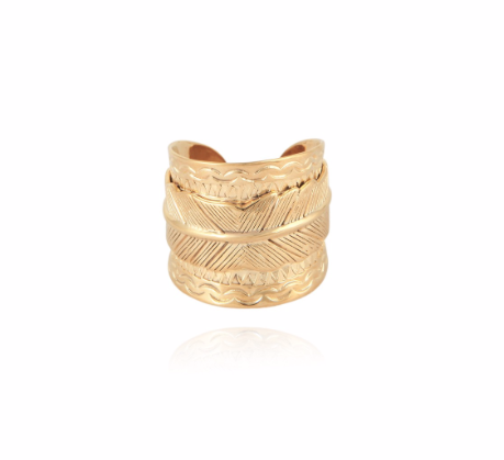 Gas Bijoux - Cancun Feather Ring Gold