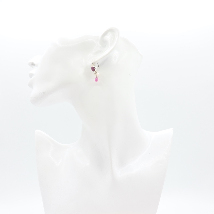 Coby van den Bor - Earrings Ruby Strawberry Quartz 861 model