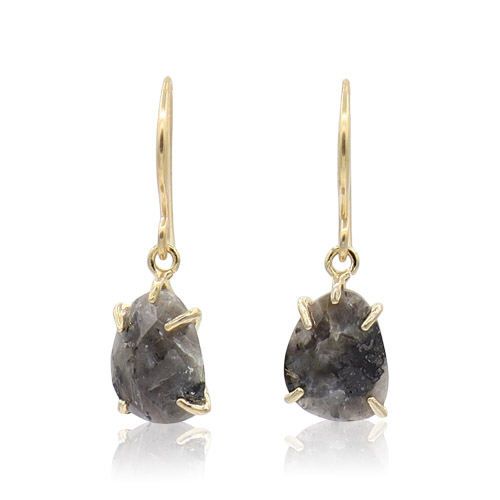 Callysta's Findings - Earrings Dark Grey Labradorite