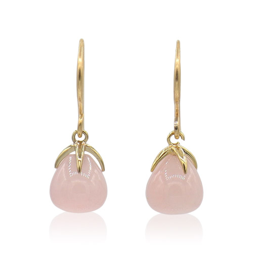 Callysta's Findings - Earrings Rosequartz 1