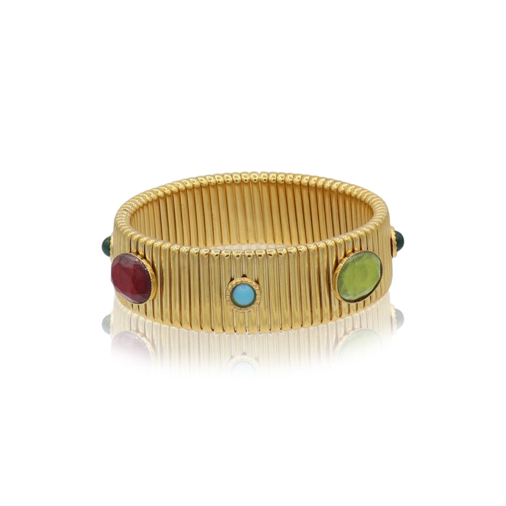 Gas Bijoux - Bracelet Strada Green Pink