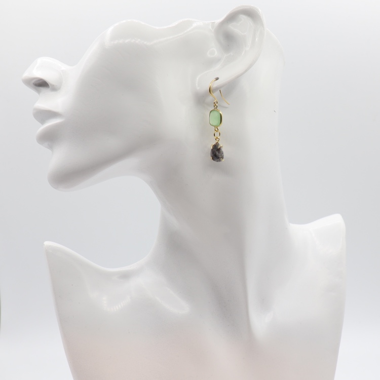 Callysta's Findings - Earrings Agate Labradorite model