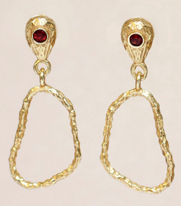 Muja Juma - Earrings 1512GB8 Garnet