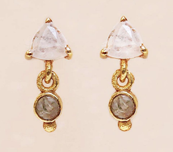 Muja Juma - Earrings 1522GB1 Moonstone