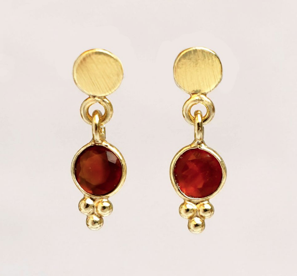 Muja Juma - Earrings 1542GB8 Garnet