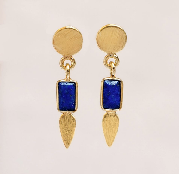 Muja Juma - Earrings 1544GB13 Lapis Lazuli