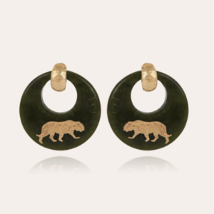Gas Bijoux - Earrings Tigre Kaki