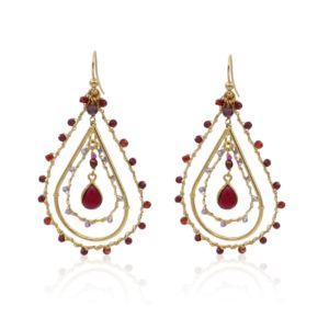 Gas Bijoux - Earrings Orphee Red Pink