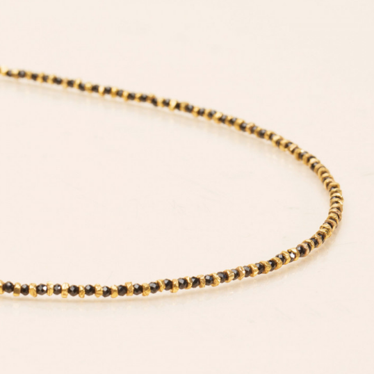 Une a Une - Necklace Jaipur Black