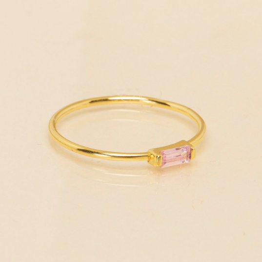 Une a Une - Ring Crystal Pink