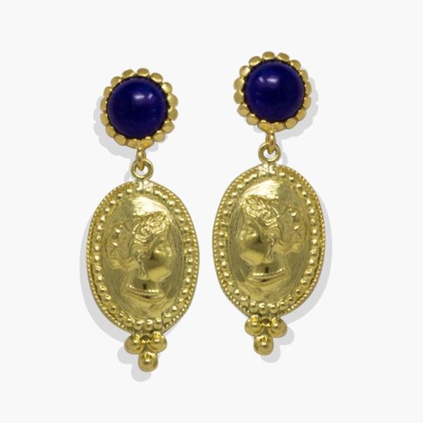 Vintouch - Earrings Cleopatra Lapis