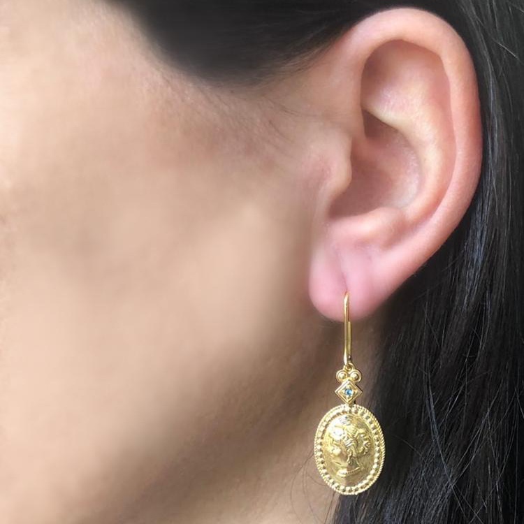 Vintouch - Earrings Cleopatra Oval model