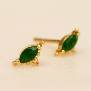 Muja Juma - Earrings 1667GB15 Green Zed