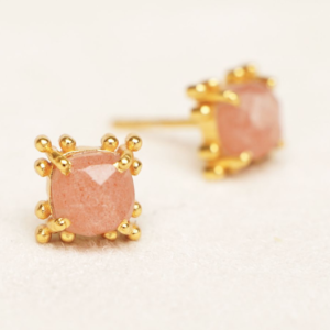 Muja Juma - Earrings 1674GB4 Peach Moonstone