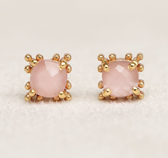 Muja Juma - Earrings 1675GB4 Peach Moonstone
