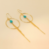 Une a Une - Earrings Cube Turquoise