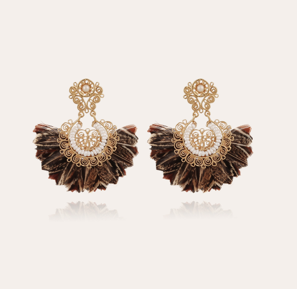 Gas Bijoux - Yuca Earrings Feathers