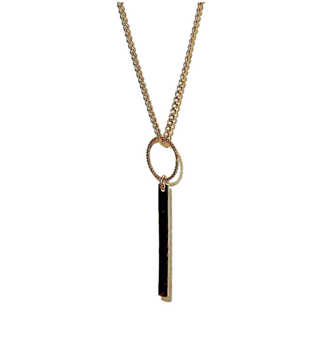 Gnoes - Goldfilled Necklace Silver Bar