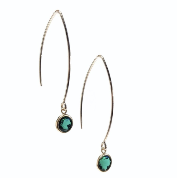 Gnoes - Earrings Emerald Green CZ