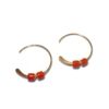 Gnoes - Earrings Hoops Red Coral