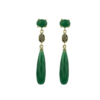 Sputnik Jewelry - Earrings Green Agate