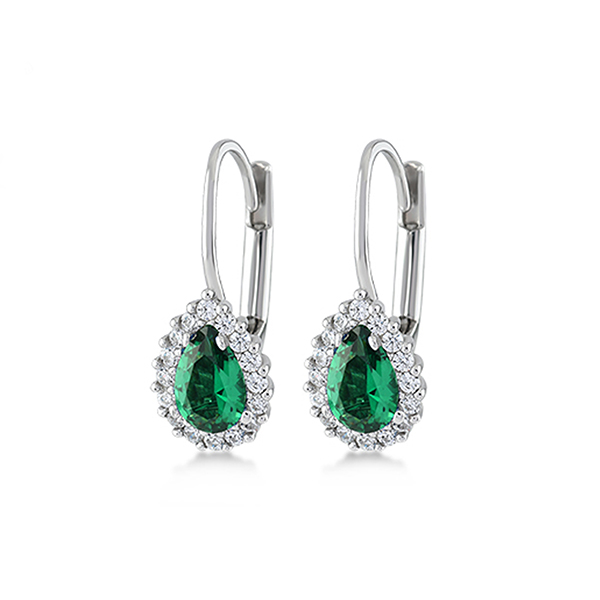Swing Jewels - Earrings Emerald Zirconia Drop
