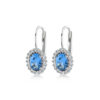 Swing Jewels - Earrings Light Blue Zirconia Oval
