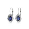 Swing Jewels - Earrings Sapphire Zirconia Oval