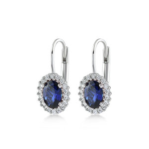 Swing Jewels - Earrings Sapphire Zirconia Oval