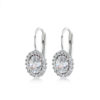 Swing Jewels - Earrings White Zirconia Oval