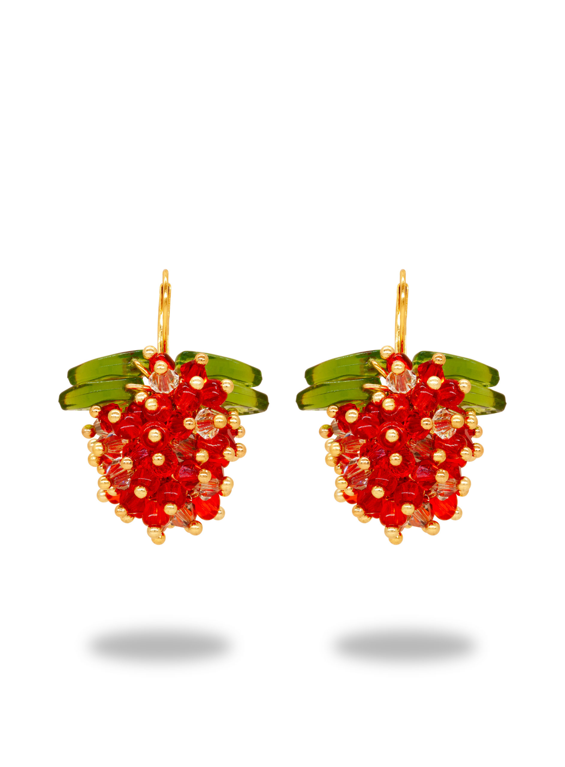 Annele - Sparkling Strawberry Earrings