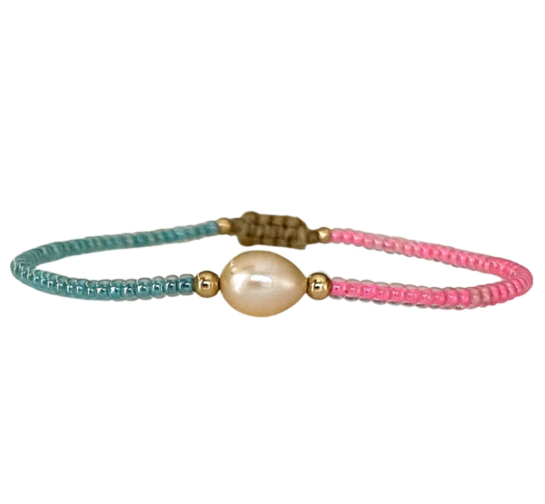 Leju Handmade - Bracelet Amari Pink Blue