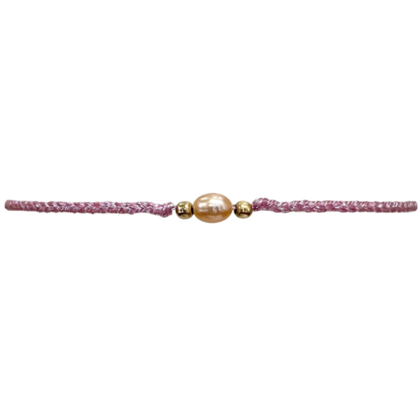 Leju Handmade - Bracelet Cocoa Dark Pink