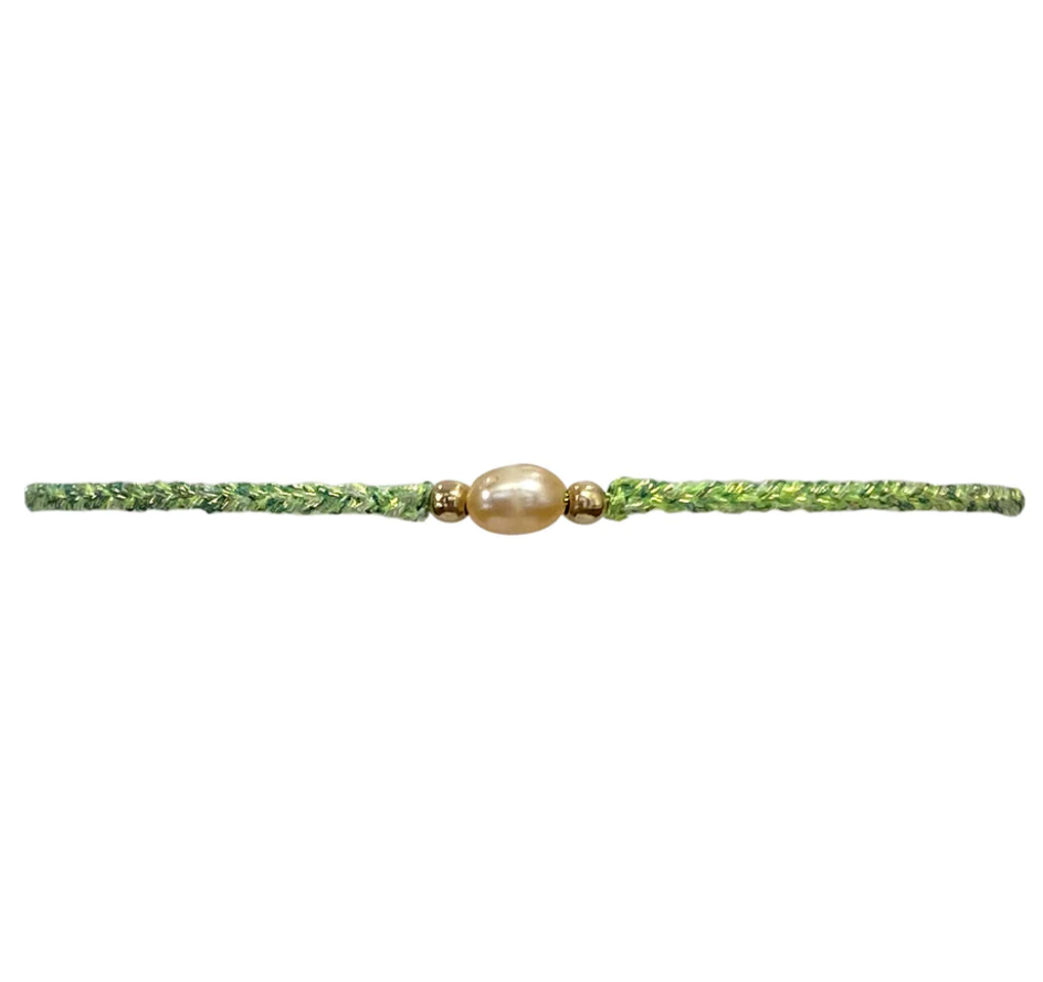Leju Handmade - Bracelet Cocoa Green
