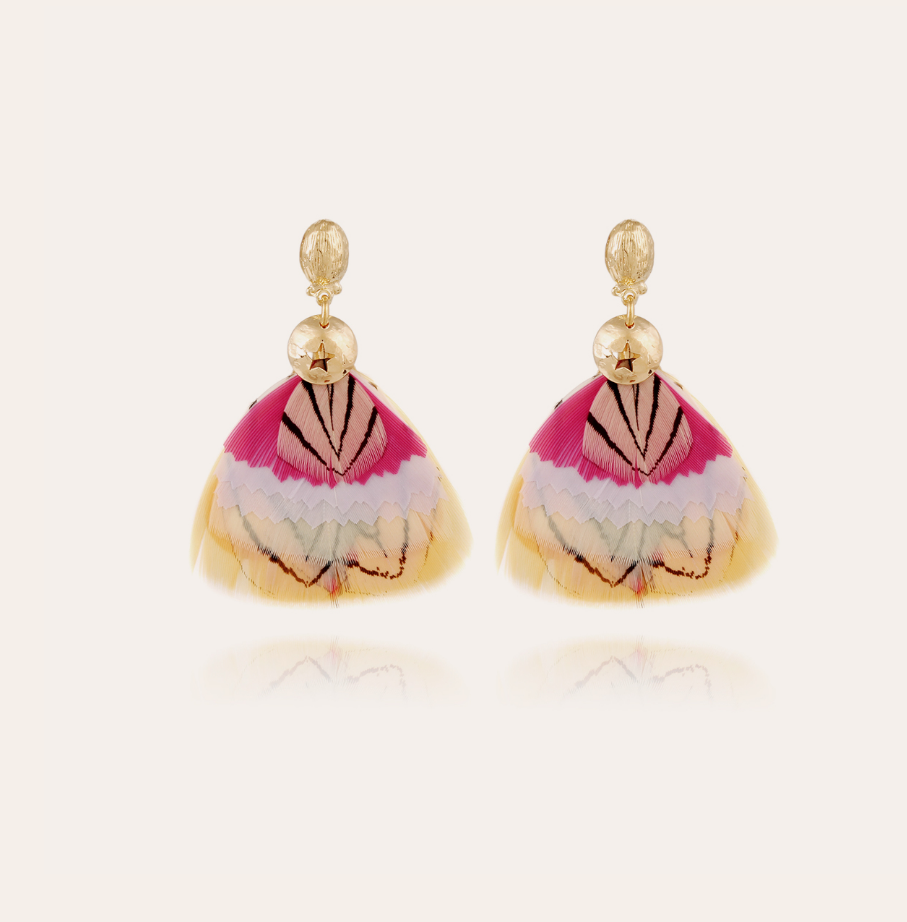 Gas Bijoux - Earrings Bermude Pink Yellow