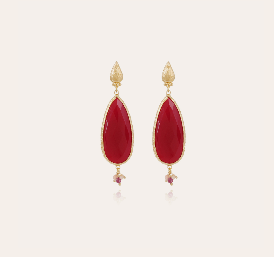 Gas Bijoux - Earrings Goutte Fuchsia