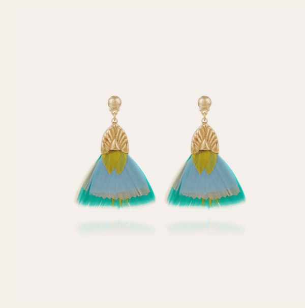 Gas Bijoux - Earrings Plumette Turquoise