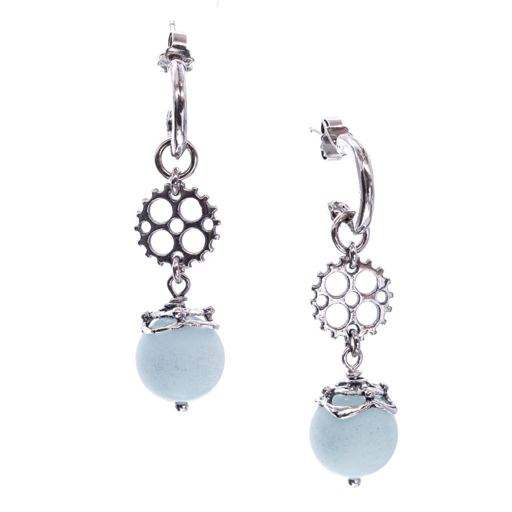 Gem Kingdom - Earrings Metropolis E22d05b Blue Jade