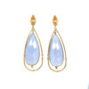 Gas Bijoux - Earrings Cage Blue Lace Agate
