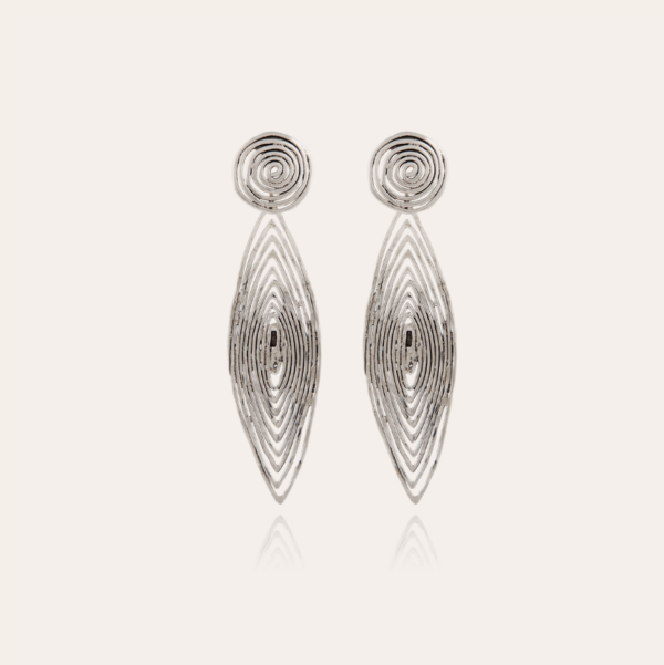 Gas Bijoux - Earrings Long Wave Silver