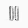 Eline Rosina - Large Icon Pavé Hoops Silver