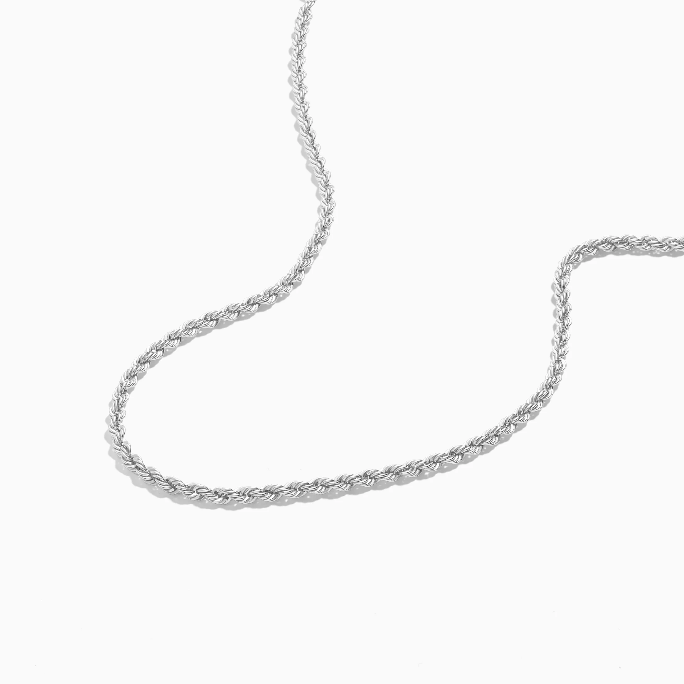 Eline Rosina - Twisted Rope Necklace Silver