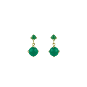 Sputnik Jewelry - Earrings Little Darlings Green Onyx