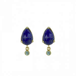 Sputnik Jewelry - Earstuds Lapis Lazuli