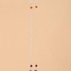 Muja Juma - Earrings Garnet Cornelian Ruby 10201sb10 Silver