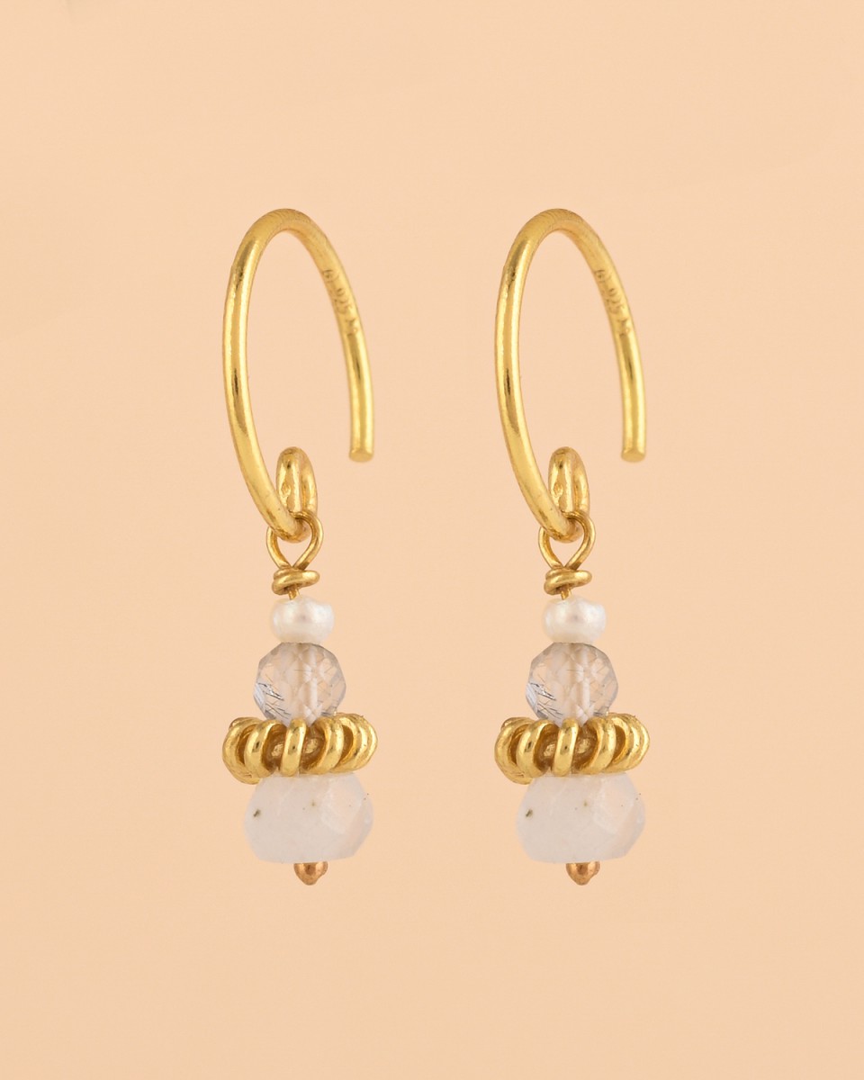 Muja Juma - Earrings Moonstone 10202gb1