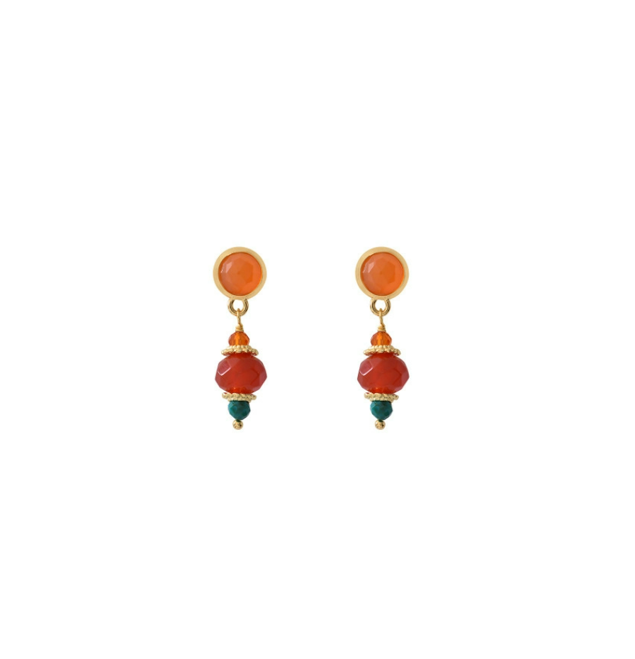 Satellite Paris - Earrings Silma 01 Orange